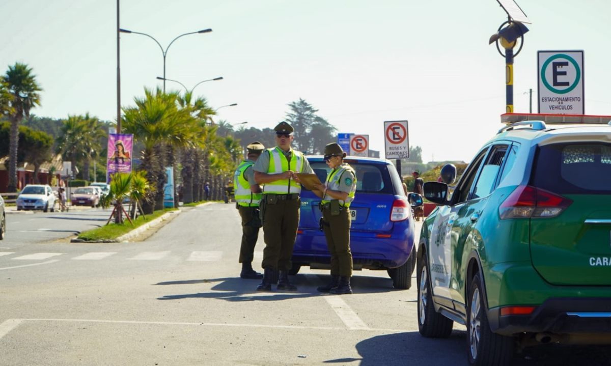 Fiscalizaciones en sectores turísticos de la región dejaron sobre 200 detenidos