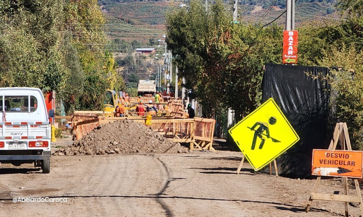 San Fernando: Empresa que realiza obras de alcantarillado en Puente Negro solicitó retención de boletas y pólizas de seguro