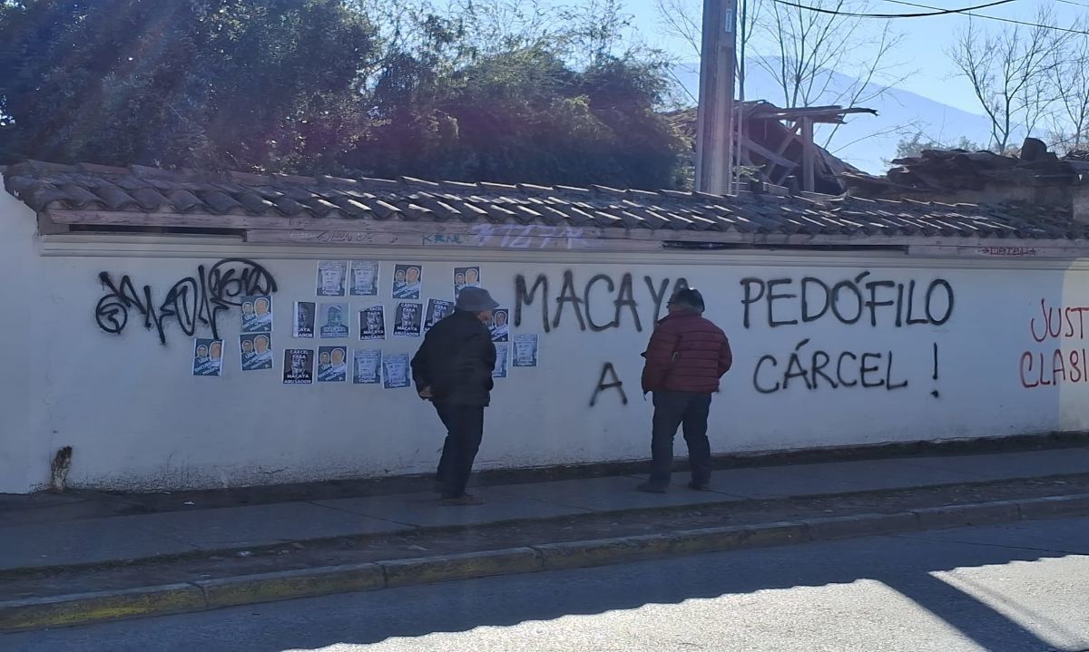 San Fernando: Vandalizan muro de Tribunales de Justicia