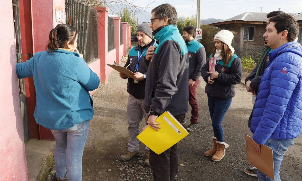 Municipalidad de San Fernando realiza catastro sanitario en localidad de Polonia