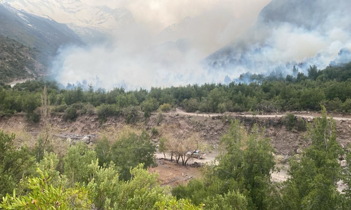 Incendio Los Maitenes:
Senapred declaró alerta Amarilla
